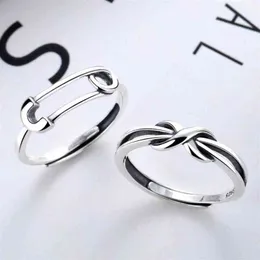 Net Women's Red Chic Jane Cool Korean Style Open Point Finger Joint Accessories Pin 925 Sterling Silver Ring CT4U197F