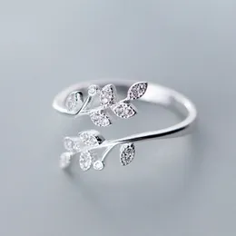 Moda simples de moda prata penas golfinhos anel ajustável jóias requintadas para mulheres noivado de casamento de festas presente 220719