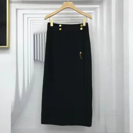 Skirts Quality 2022 Summer Fashion Double Breasted With Bin Skirt For WomenSkirts