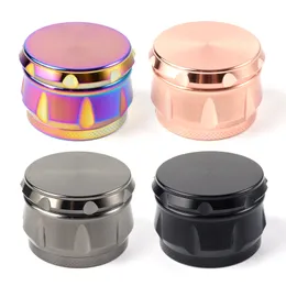 Acessórios para fumantes Tipo de tambor Herb Grinders 4 Cores Dazzle Color 4 Camadas Liga de zinco Peso líquido 250g Gr5963 5963IBS