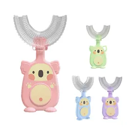 Toothbrush Children's Toothbrush Baby U-shaped Child Teethers Soft Silicone Born Brush Kids Teeth Oral Care Cleaning Health 0511