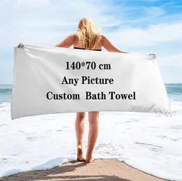 140 X 70cm Telo mare sportivo personalizzato Asciugamani da spiaggia Asciugamani morbidi da bagno ad asciugatura rapidaZC1223