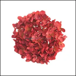Flores decorativas Silk Hydrangea Heads High-end DIY material para casa e decorações de casamento entrega de gota 2021 grinaldas festa festiva su