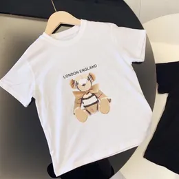 Moda odzież dla dzieci chłopcy dziewczęta koszulki projektant koszulki dla dzieci dziecko dziecko luksusowy markowy Top Tees klasyczny list ubrania z nadrukiem Su238Q