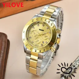 Luxury Men Superior Watch Watch 40 mm Trend Designer zegar ze stali nierdzewnej Wysokiej jakości Japonia Kwarc Bateria 5ATM Wodoodporne prezenty Busines