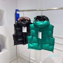 2022-kadın yelekler kış kolsuz klasik iki tarzı katlar moda gündelik puffer yelek kadın giyim toptan