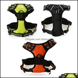Other Dog Supplies Pet Home Garden Reflective Large Harness Nylon Training Vest With Handle For Medium Breeds S To Xxl Drop Delivery 2021