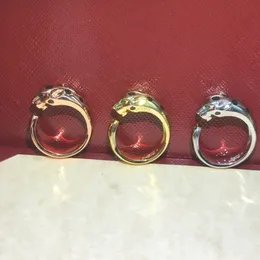 Panthere serie ring diamanten kwaliteit luxe merk 18 k vergulde ringen voor vrouw merkontwerp verkopen diamanten jubileumcadeau 925