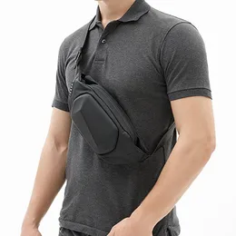 Waist Bags Hard Shell Fanny Pack For Men Black Purses Crossbody Chest Bag Designer Fashion Korean Belt Bum BagWaist BagsWaist