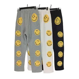 Pantalones casuales KAPITAL con cara sonriente impresa en la parte posterior de High Street Versátil Pan deportivo informal para hombres y mujeres T220803