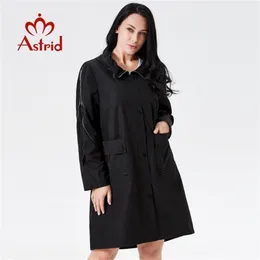 Trenchrock Spring Women Hooded Fashion Female Trench Class Classic Manteau Femme Hiver Ukraine Ladies New Astrid AS 7007 LJ200903