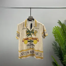 T-shirty męskie Okrągłe wycięcie pod szyją, haftowane i nadrukowane letnie stroje polarne z czystej bawełny ulicznej wr34