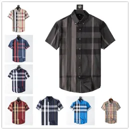 Designer uomo Business camicia primavera e bberry estate moda casual Tshirt strada hip-hop uomo camicia stampa modello unisex camicie da uomo M-3XL # 19