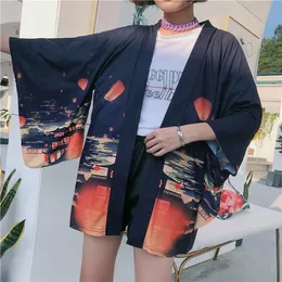 Ubranie etniczne Japońskie kimono Yukata Cardigan Fashion Bluzka Kobiety 2022 Summer plaż