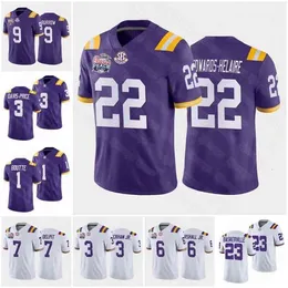 A001 9 Joe Burrow Tigers College Football Jersey Clyde Edwards Helaire Grant Delpit Justin Jefferson Odell Beckham Terrace Marshall Jr. Kayshon