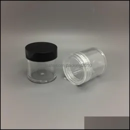 10 ml G Clear Plastic Pot Jar Refillable Cosmetic Container Bottle för Eyshadow Makeup Nail Powder Prov Drop Delivery 2021 Packningsflaskor