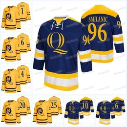 MitNess NCAA Quinnipiac Bobcats College Hockey Trikot Ty Smilanic Eric Hartzell Zach Metsa Matthew Peca Bryan Leitch Ethan de Jong Devon Toews