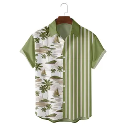 Männer Casual Hemden Sommer Kurzarm Tasche Hemd Hawaii Stil Druck Für Männer Frauen TopsHerren