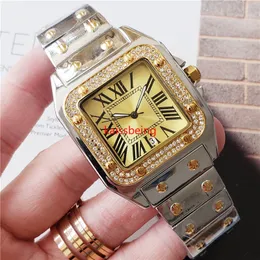 2022 Top Brand -Liebhaber Watch Men 39mm Frauen 33mm klassischer Sapphire Luxus Strass Roségold Uhr Women's Kleid Uhr Montres Orologio