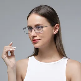 Kadın Güneş Gözlüğü gözlükler Çerçeveleri Kadınlar Tasarımcı Titanyum Menteşeli Dikdörtgen Okuma Gözlükleri Optik Gözlükler Fram