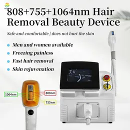 Professionell Mini Laser Hair Removal Portable 808nm 755nm 1064nm Diode Lasers Hair Remove Machine