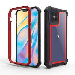 360 Ganzkörper-Stoßfänger-Handyhüllen für Samsung A53 5G A73 A13 A33 A03 Core A23 A03S S22 Plus Ultra Heavy Duty Hard PC Defender Crystal Case Acryl Schutzhülle D1