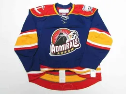 rare STITCHED CUSTOM NORFOLK ADMIRALS AHL BLUE Hockey Jersey Add Any Name Number Men Youth Women XS-5XL