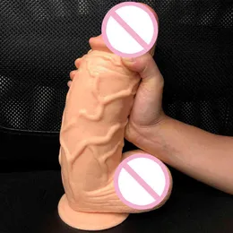 Nxy Sex Products Dildos 26*7cm Oversized Realistic Dildo Enormous Simulation Penis with Suction Fat Fallus Toys for Women Masturbation 1227