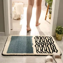 New Simple Luxury Toilet Floor Mat Home Bathroom Door Anti Slip