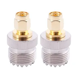 Inne akcesoria oświetleniowe 2x SMA Mężczyzna do UHF żeńska SO239 SO-239 Jumper Plug RF Adapter Połącz PL-259 Goldother