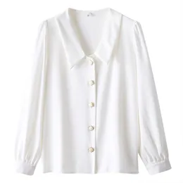 قمصان بلوزات نسائية من القمصان والنساء والنساء ملابس Blusas Mujer Top Haut Femme Spring Fall Fall Tunika Camisas White Shirtwomen's