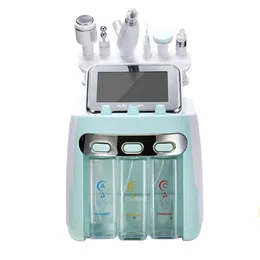 Second generation 6in1 Hydra Peeling Facial H2O2 Hydrogen oxygen Hydro Aqua Facial Machine Large suction vacuum blackhead devices