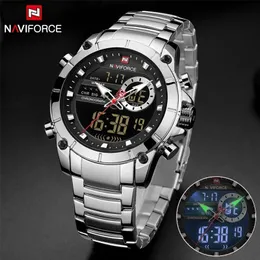 Masculino Naviforce Top Men Watch Fashion Luxury Quartz Watch Mens Chronograph Sports Bristatch Clock 220525