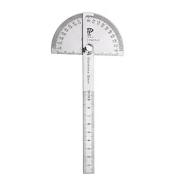 180 Degree Stainless Steel Protractor Angle Finder Rotary Measuring Ruler Woodworking Tools