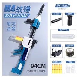 M4 Manual Toy Gun Blaster Rifle Sniper Pneumatic Phoam Gun rzypowiec dla dorosłych chłopców gry na świeżym powietrzu