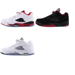 Retro mens 5s low basketball shoes AJ5s 5 lows Fire Red Black Red White Pure Money Youth kids sneakers tennis with box