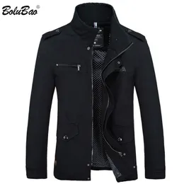 Bolubao Men Jacket Coat New Fashion Trench Casat New Autumn Brand Casual Silm Fit Overs Coatlen Jacket Male T200106