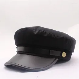 BERETS WINTERSBOY CAP FOR WOMEN BLACK RETRO MEN BAKER CASUIL SPRING BRITISH CLASSIAN GATSBYフラットハッツベルツ