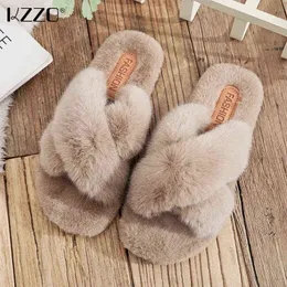 Kzzo New Bowl Fashion Women Slippers Home Shoes Soft inomhus tofflor Antislip Casual tofflor Bekväma hemmet Lägenheter J220716