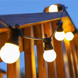 Strängar 10m G50 LED GLOBE -glödlampa strängbelysning utomhus vattentät kommersiell klass krans för trädgård uteplats bröllop julen