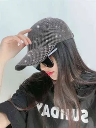 USPOP女性野球帽2022豪華なフルラインストーンキャップサマーサンバイザーファッションハットシェード