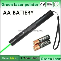 레이저 포인터 사무실 학용품 비즈니스 산업용 고품질 AA 배터리 휴대용 천문학 파워 5MW 녹색 전술 펜 레이저 비자