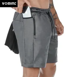 VOMINT Running Mens Gym Fitness Sport Bermuda Jogging Training Pantaloni corti Estate Uomo Multitasche Beach Pantaloni sportivi T200512