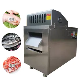 Elektriskt fryst nötkött kub dicer kycklingbröst dicing maskin kommersiell fjäderfäkött skelett skärmaskin till salu
