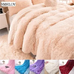 pure color Thicken weighted plush blanket spring autumn winter wearable adult children blankets king size Fur Warm Throw Blanket 201111