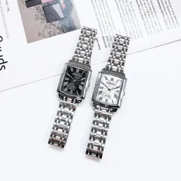 Watch Boxes & Cases Square Men's Fashion Atmospheric Waterproof Steel Band Quartz WatchWatch