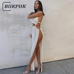 Biikpiik أنيقة المذهلة المذهلة الفستان Maxi النساء جولة القواطع