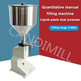 A03 Manual Paste Filling Machine Small Liquid And Paste Dual Purpose Quantitative Filler Honey Sauce Edible Oil Sub Packer