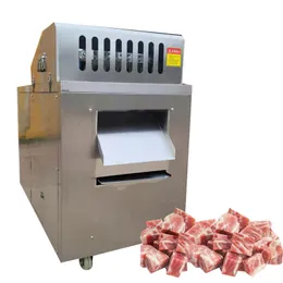 Multifunktion Frozen Beef Cube Dicer Chicken Breast Dicing Machine Commercial Poultry Meat Skeleton Cutting Machine till salu 110V 220V 380V