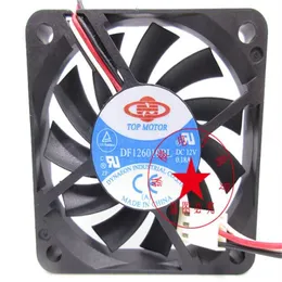 TOP MOTOR DF126010BL 12V0.18A 6cm 6010 2/3 line double ball cooling fan